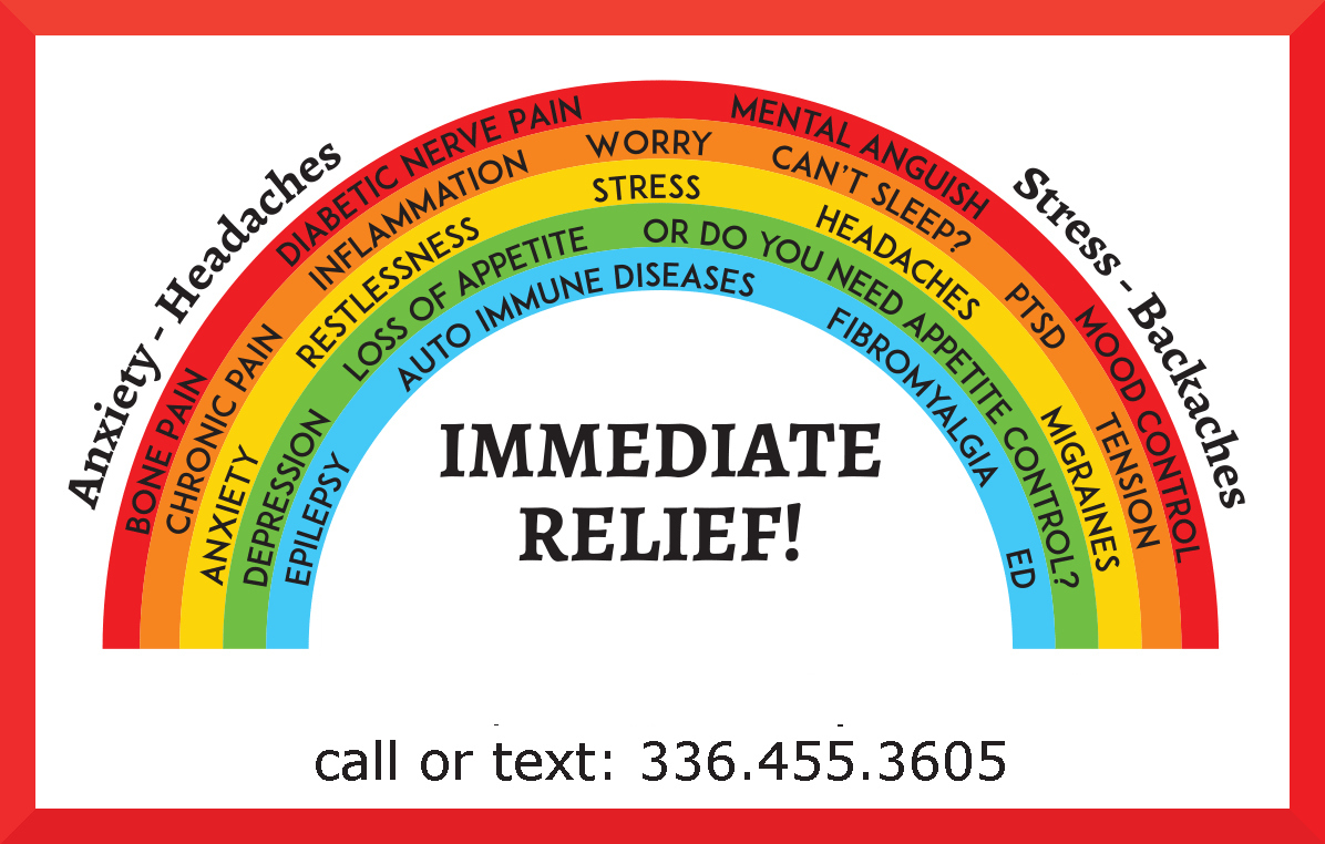 image, logo, relief for pain